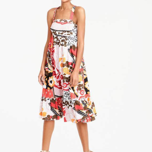 J CREW Magnificent Floral Midi Sundress 2 - Picture 3 of 8